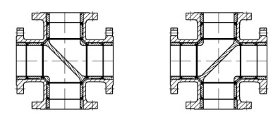 四通球阀流向图