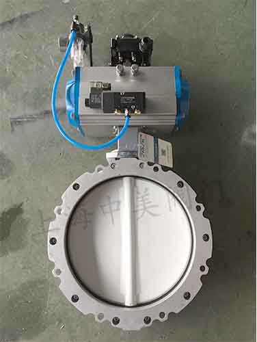 粉尘气动蝶阀图片