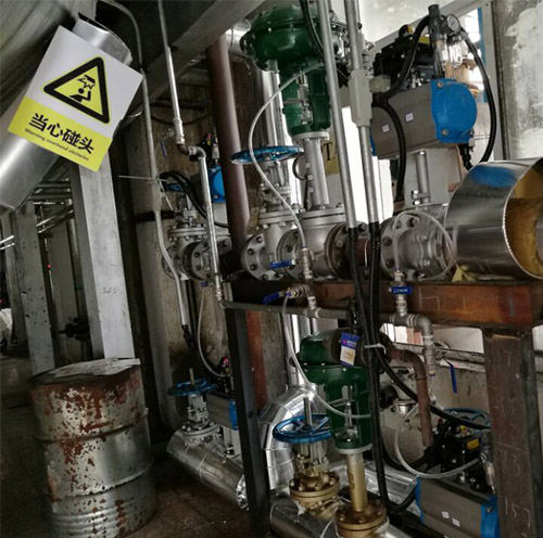 气动球阀现场图