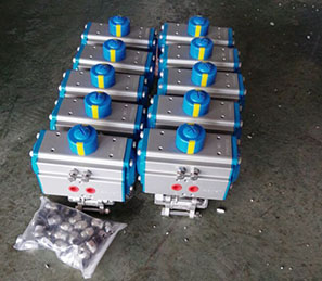 三片式气动球阀